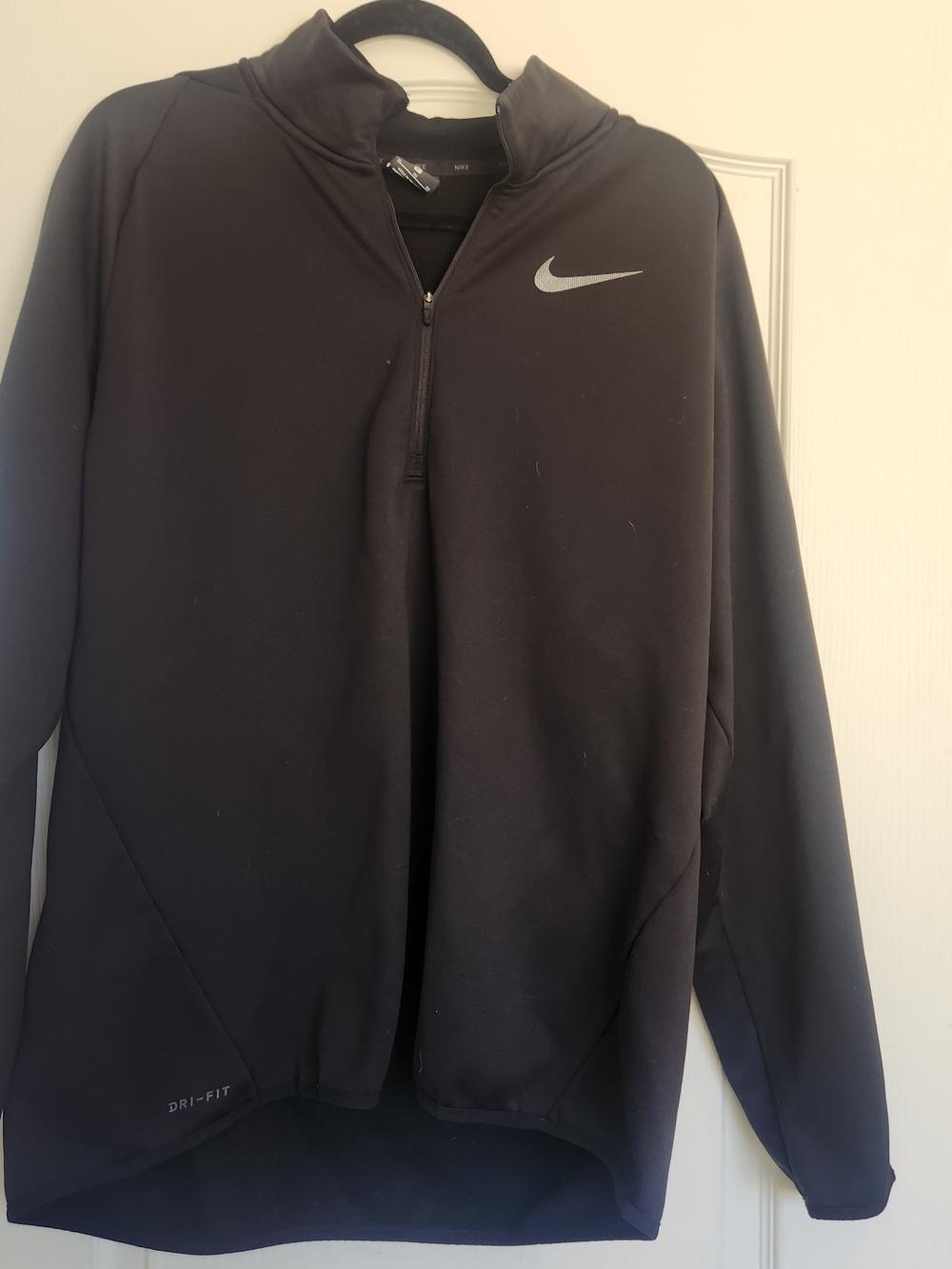 Nike Black Half-Zip Dri-FIT Performance Jacket XL Euc